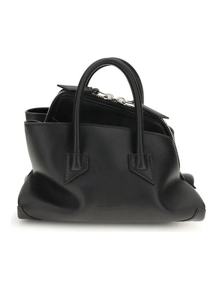 Black Calf Leather Bos Taurus Handbag