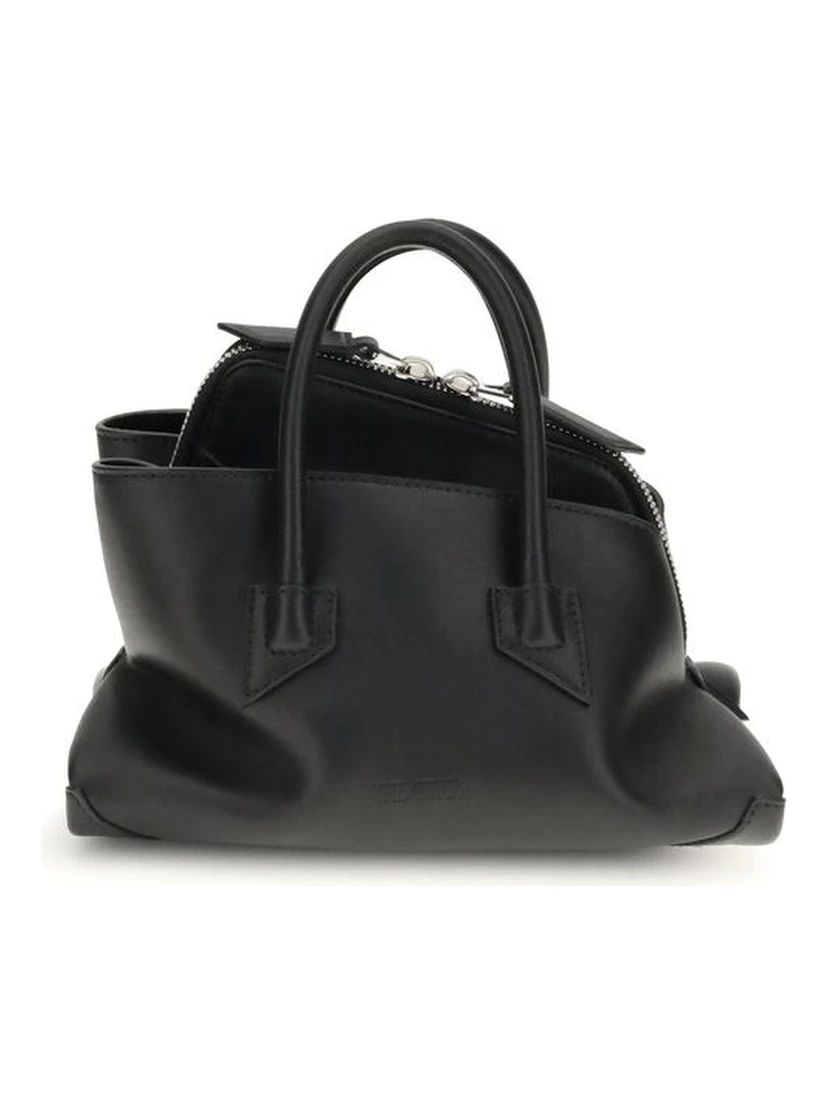 Black Calf Leather Bos Taurus Handbag