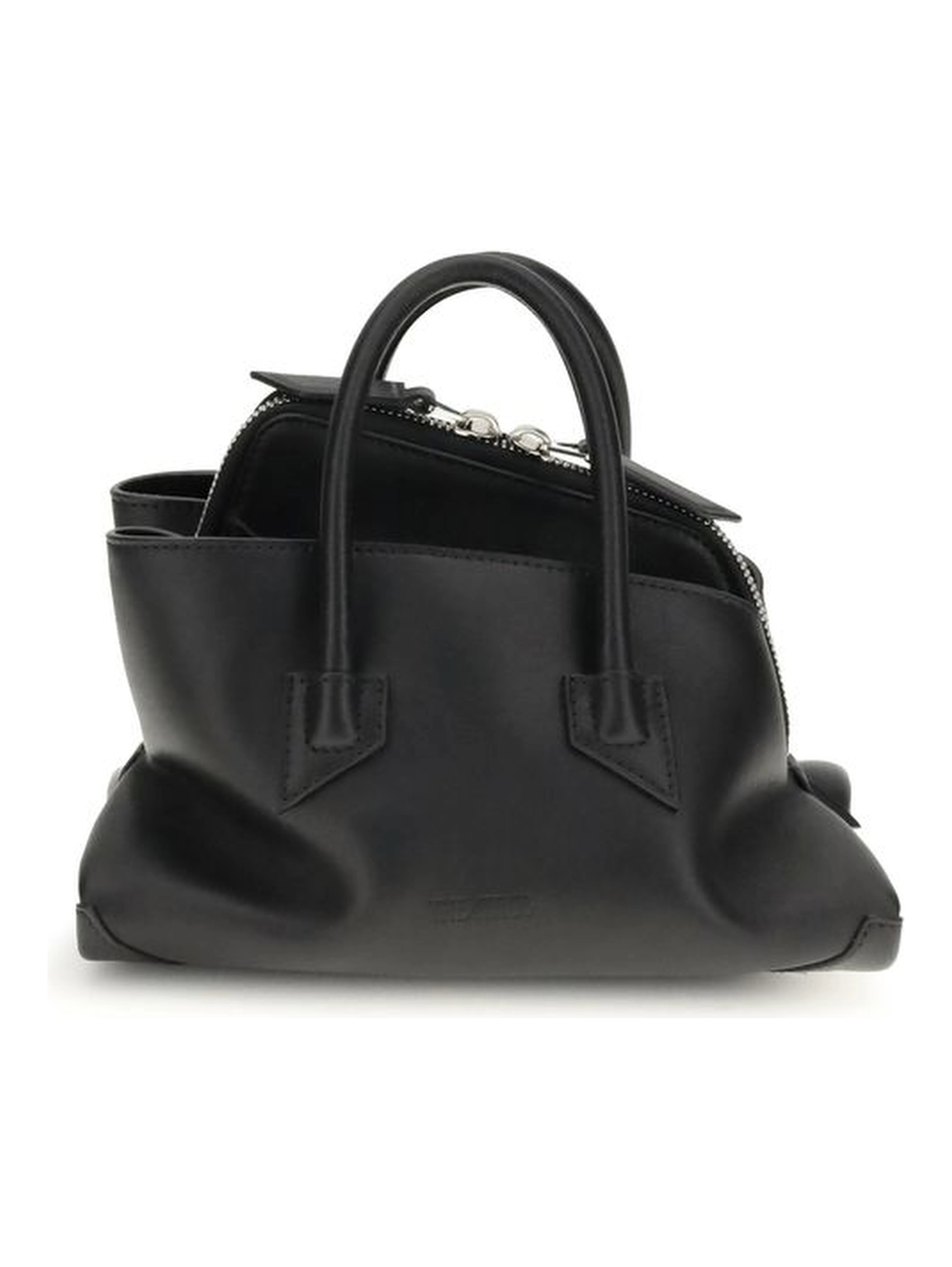 Black Calf Leather Bos Taurus Handbag
