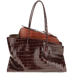 Bordeaux Calf Leather Bos Taurus Shoulder Bag