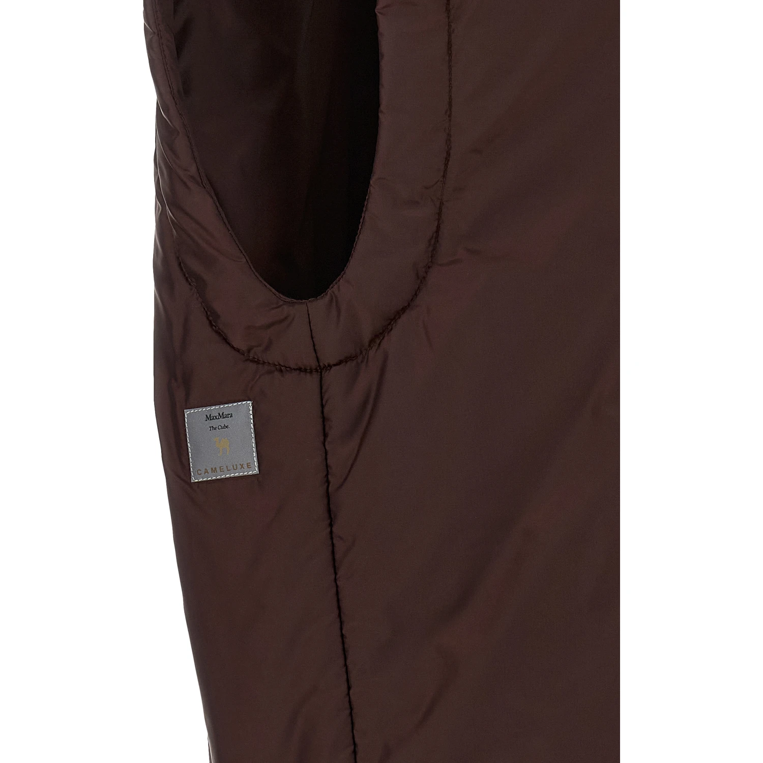 Bordeaux Polyester Sleeveless Jacket