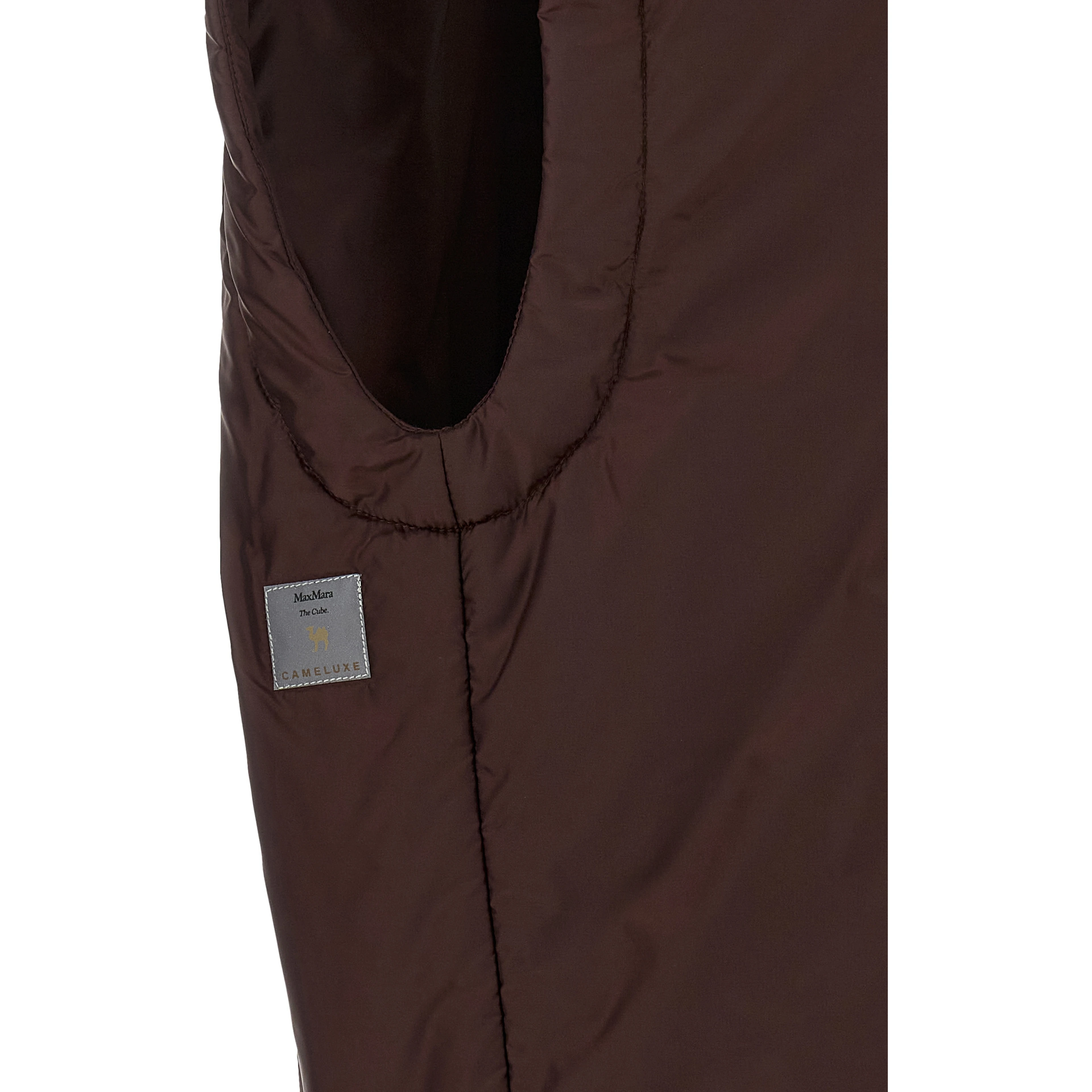 Bordeaux Polyester Sleeveless Jacket