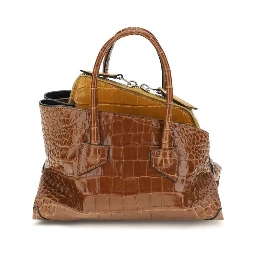 Brown Calf Leather Bos Taurus Handbag