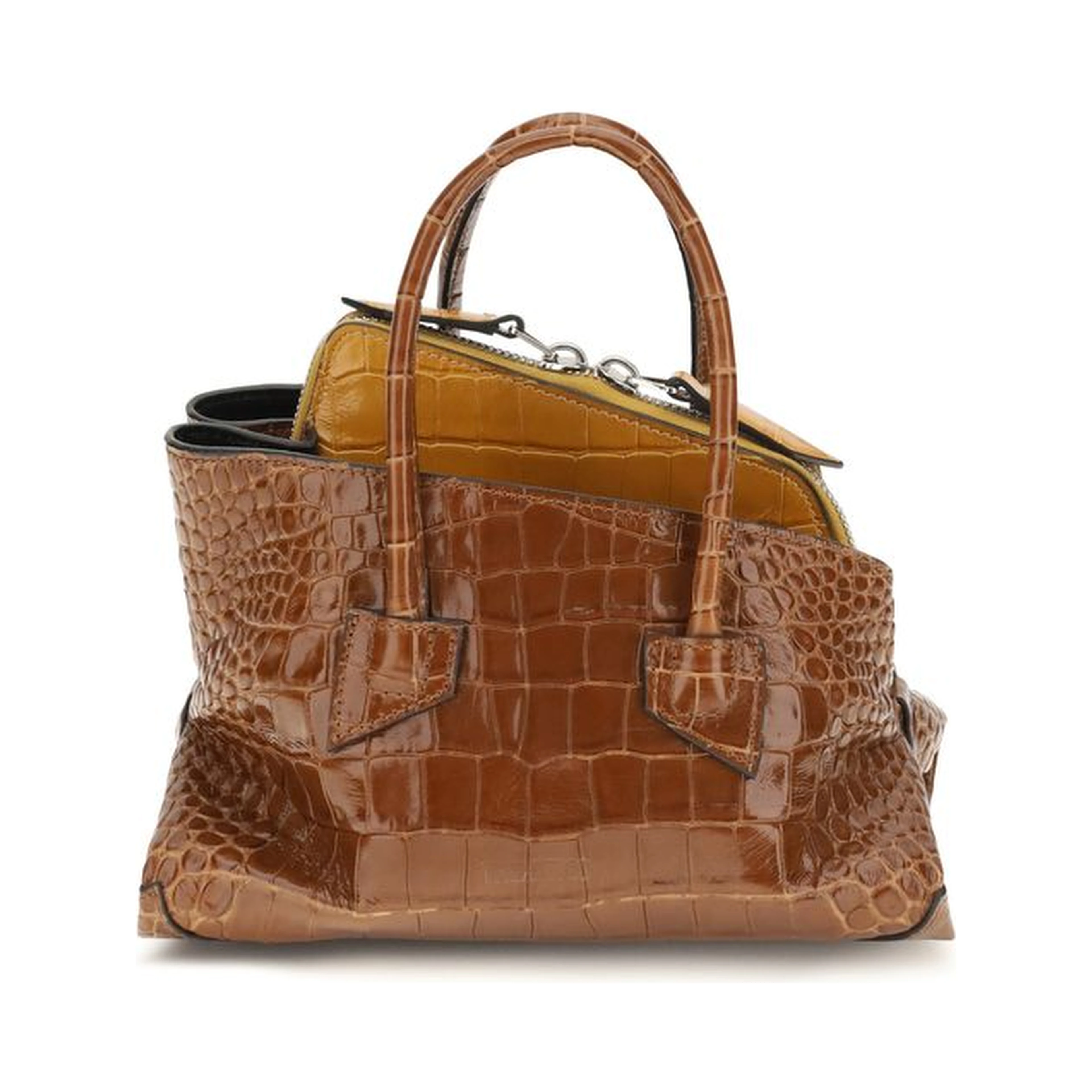 Brown Calf Leather Bos Taurus Handbag