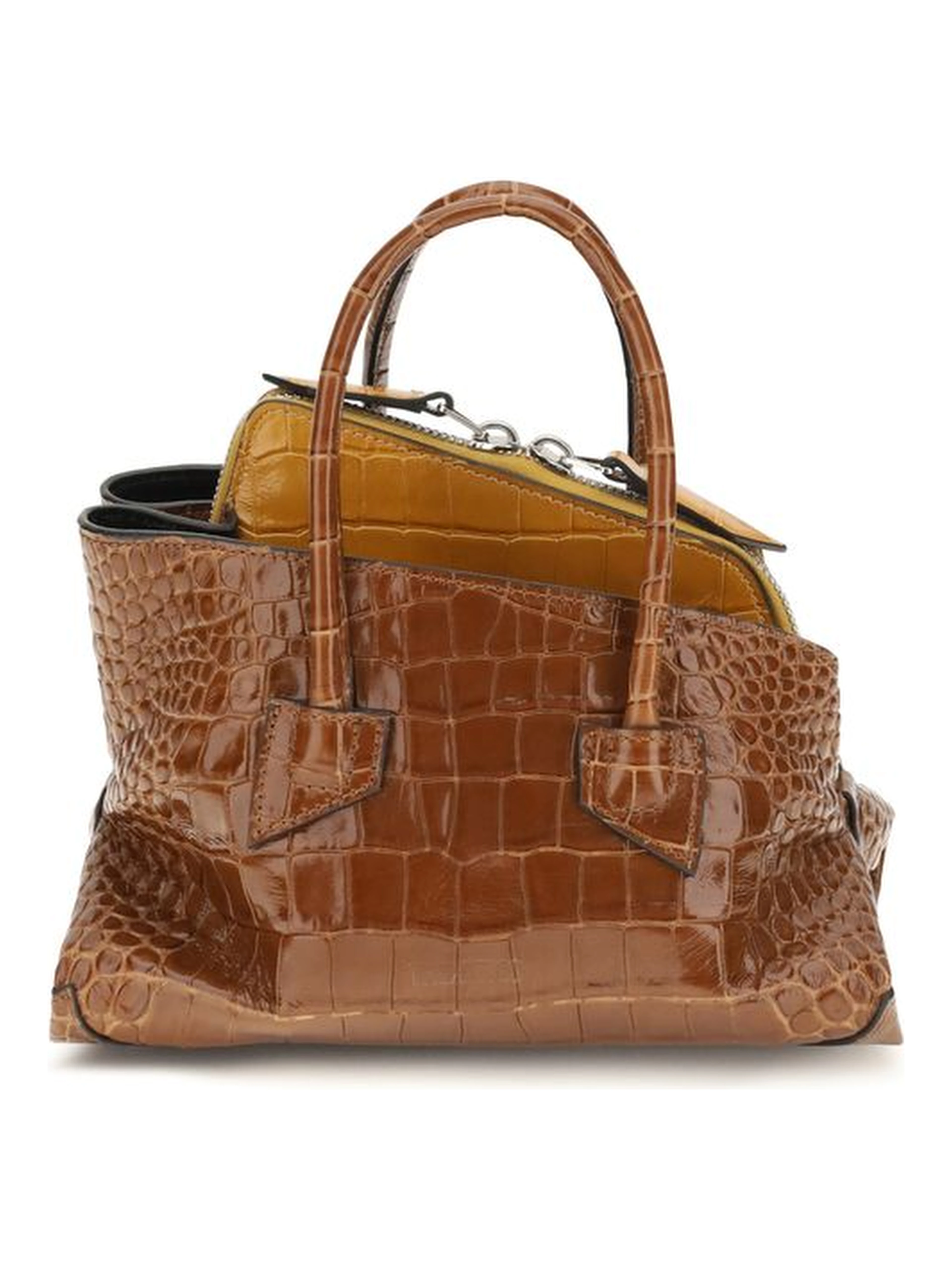 Brown Calf Leather Bos Taurus Handbag