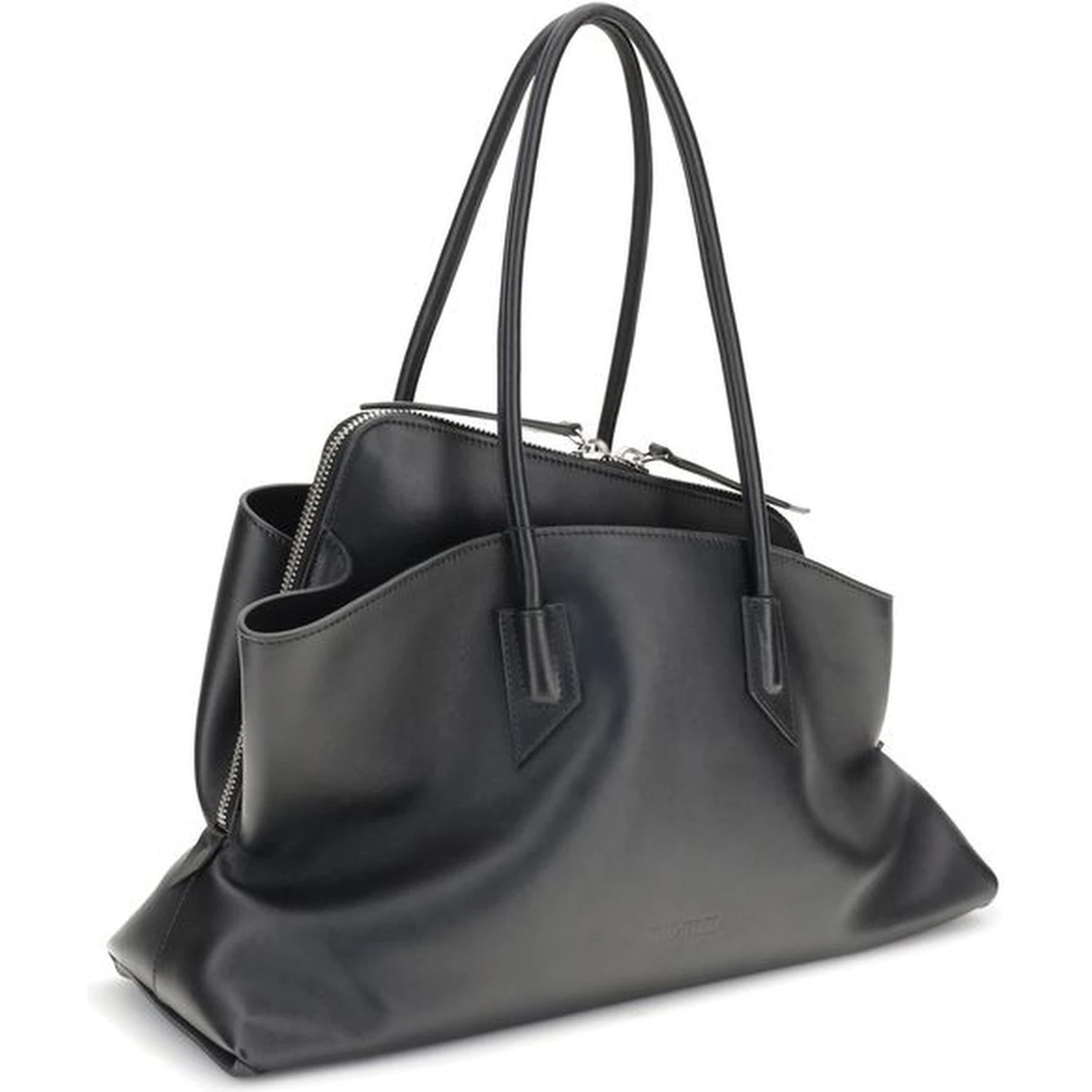 Black Calf Leather Bos Taurus Shoulder Bag