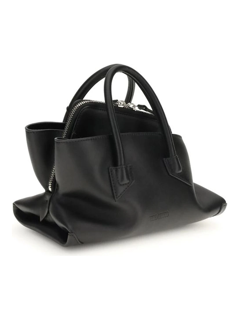 Black Calf Leather Bos Taurus Handbag