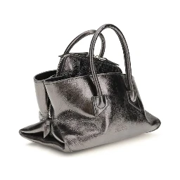 Gray Calf Leather Bos Taurus Handbag