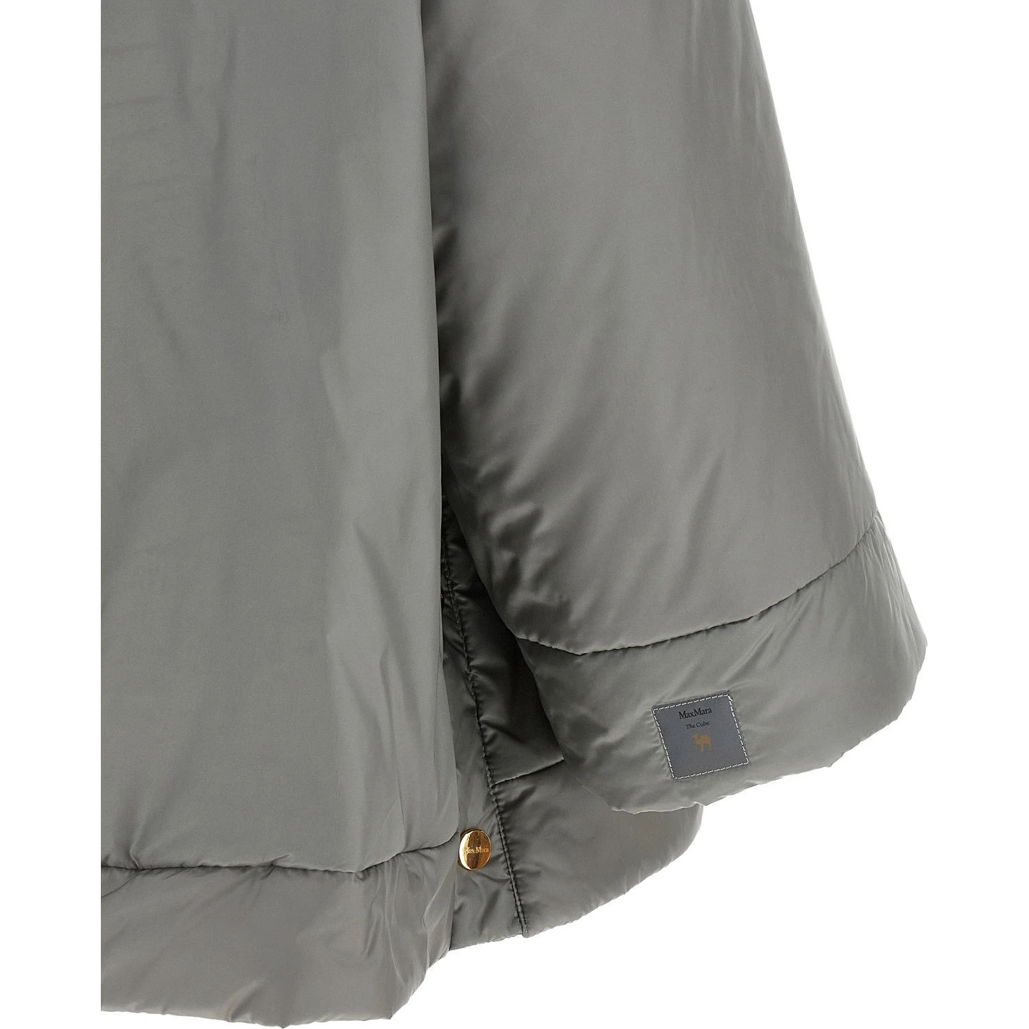 Gray Polyester Shell Jacket