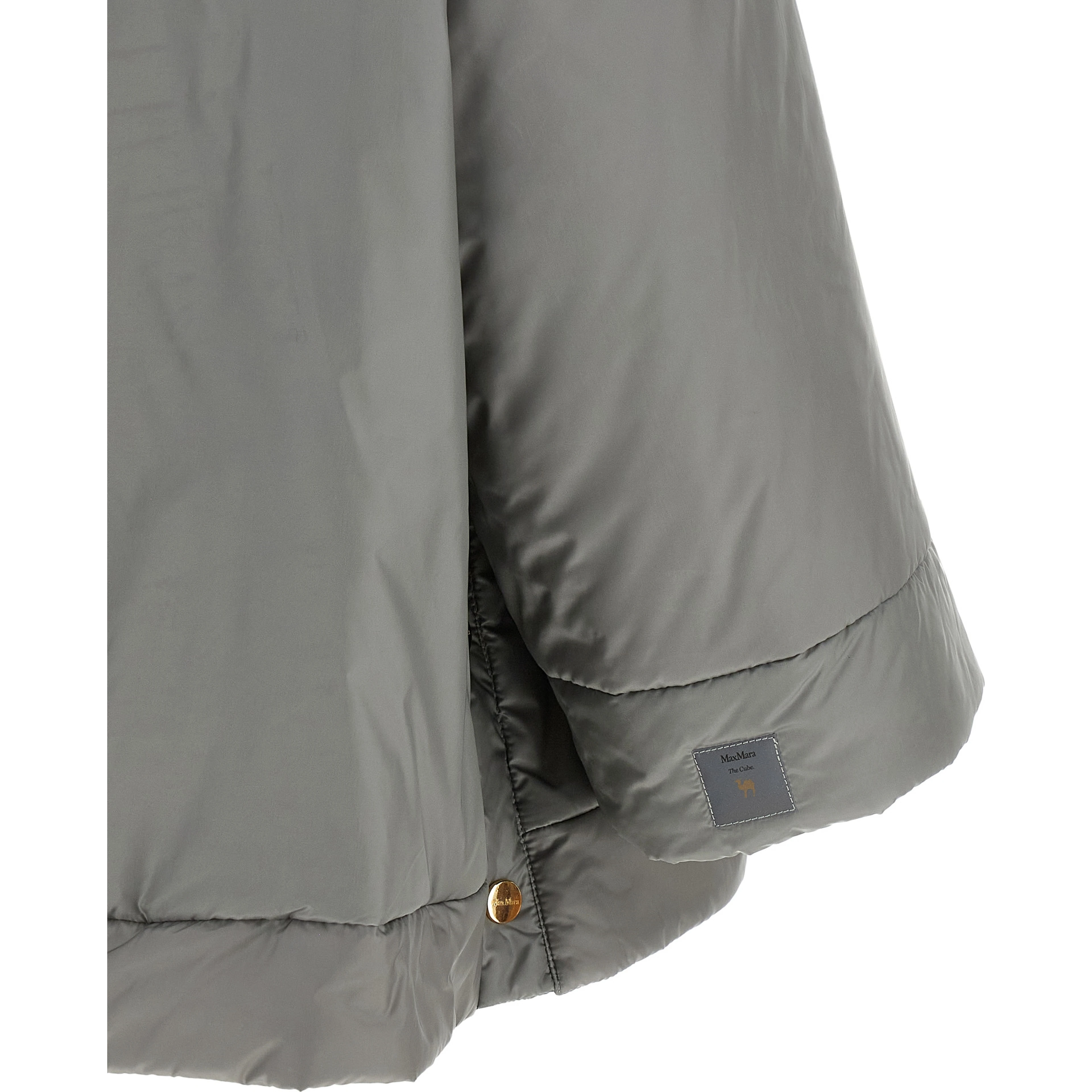 Gray Polyester Shell Jacket