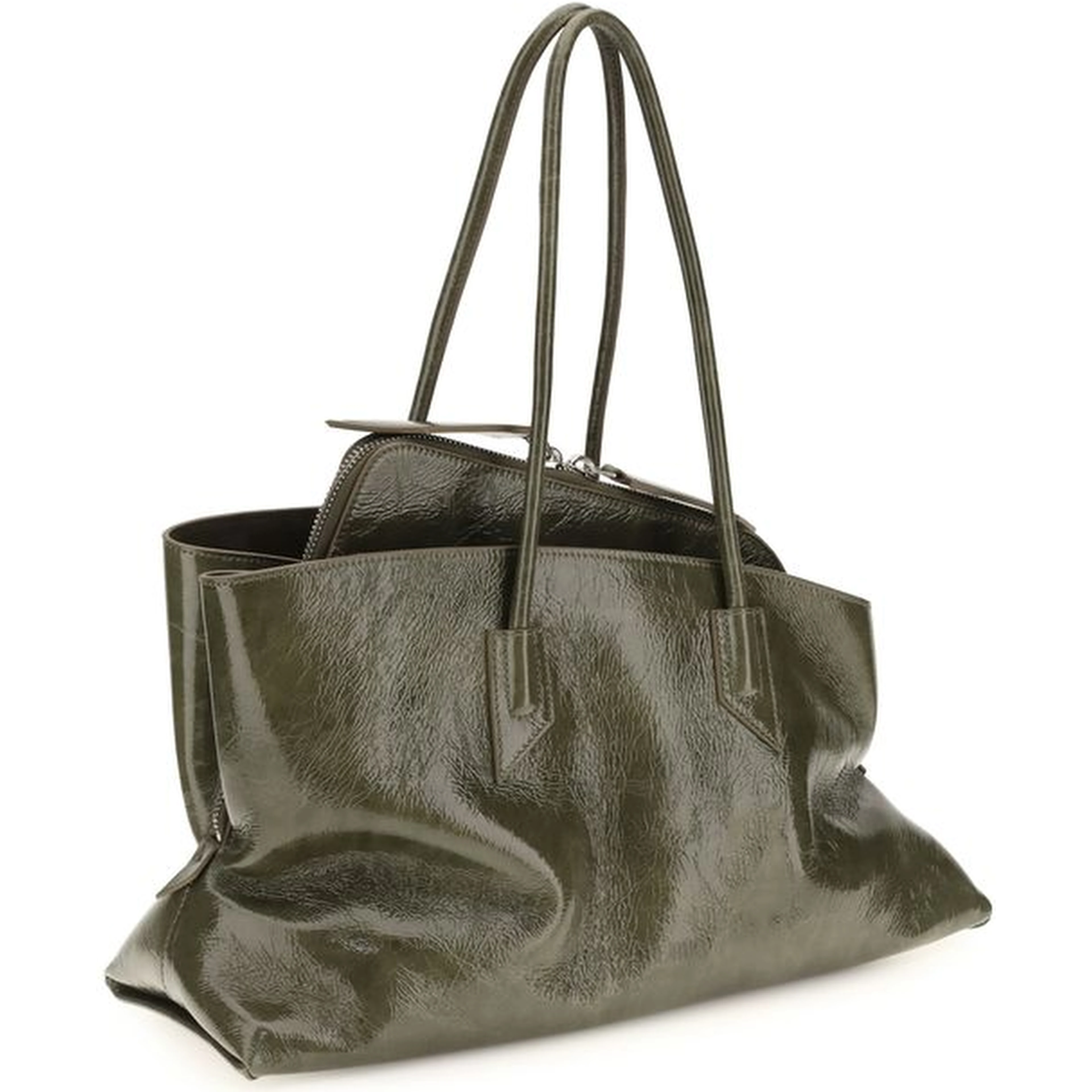 Bicolor Calf Leather Bos Taurus Shoulder Bag