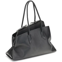 Black Calf Leather Bos Taurus Shoulder Bag