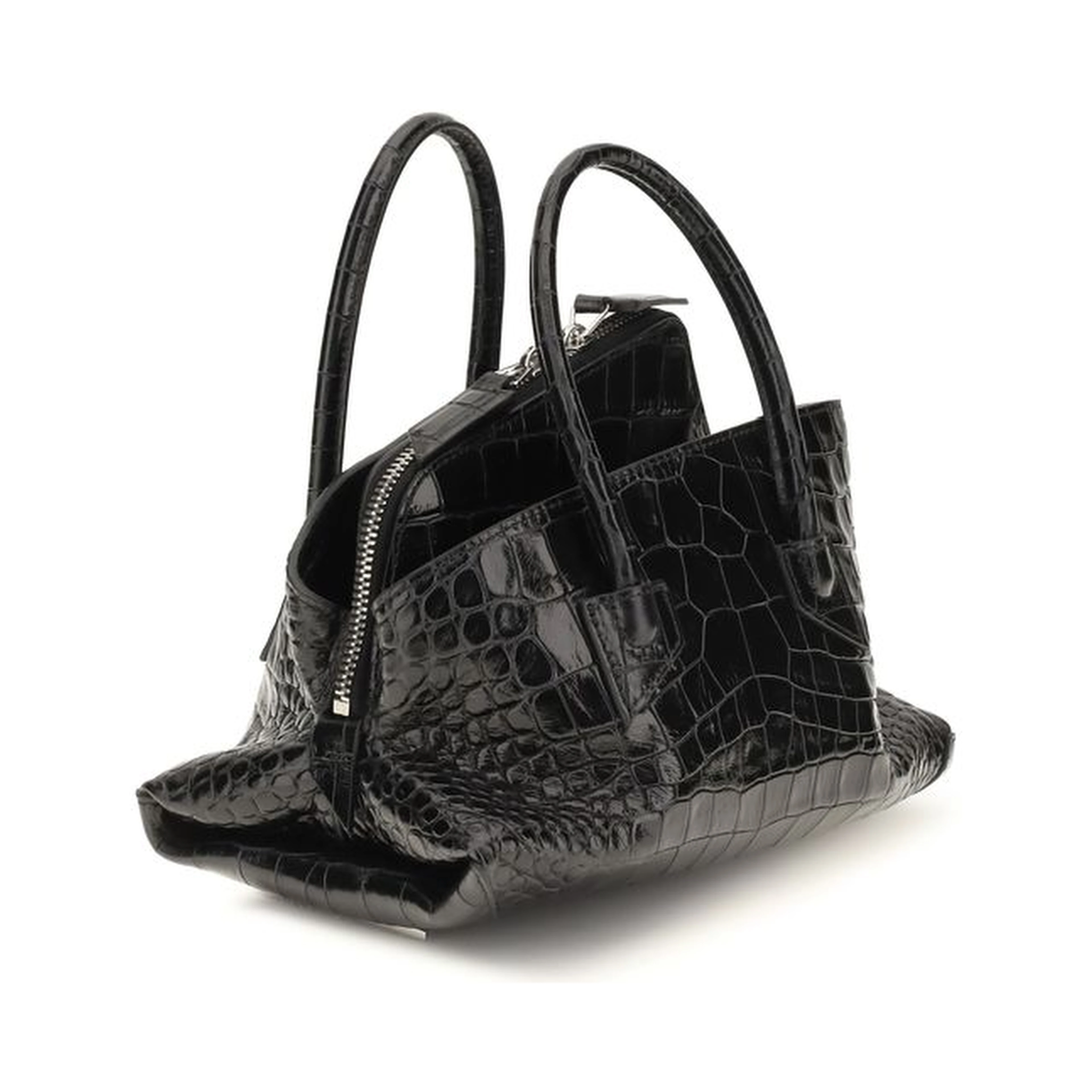 Black Calf Leather Bos Taurus Handbag