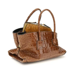 Brown Calf Leather Bos Taurus Handbag
