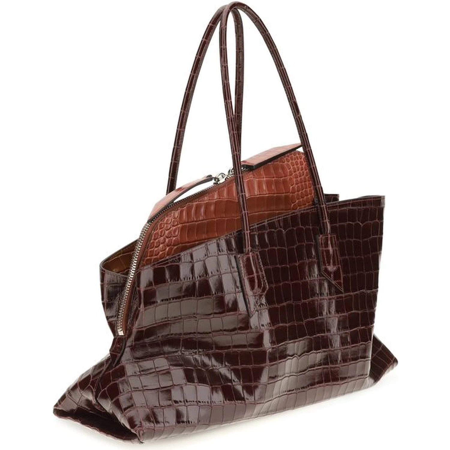 Bordeaux Calf Leather Bos Taurus Shoulder Bag