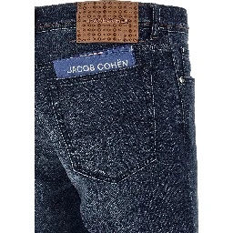 Blue Cotton Slim Fit Jeans