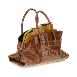 Brown Calf Leather Bos Taurus Handbag