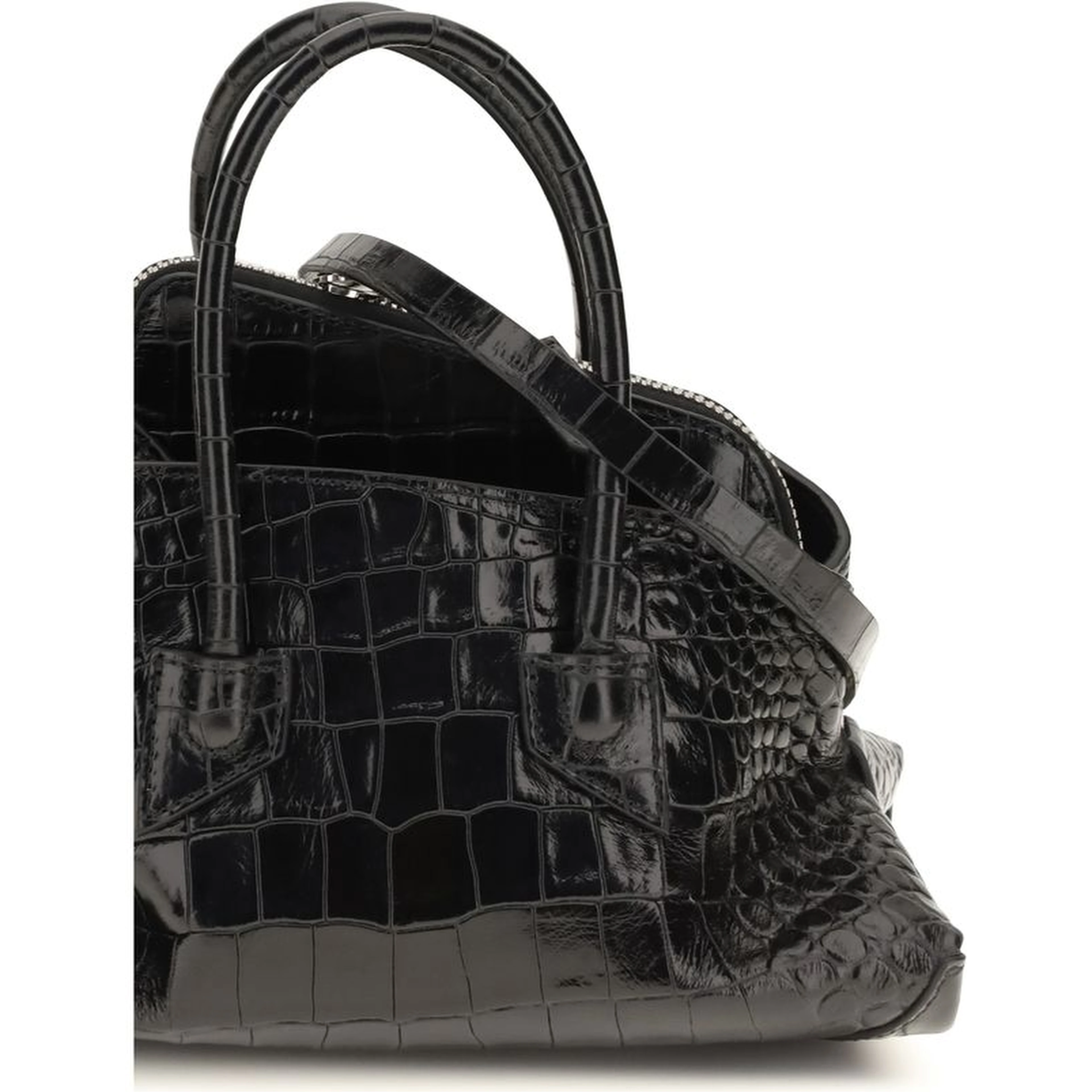 Black Calf Leather Bos Taurus Handbag