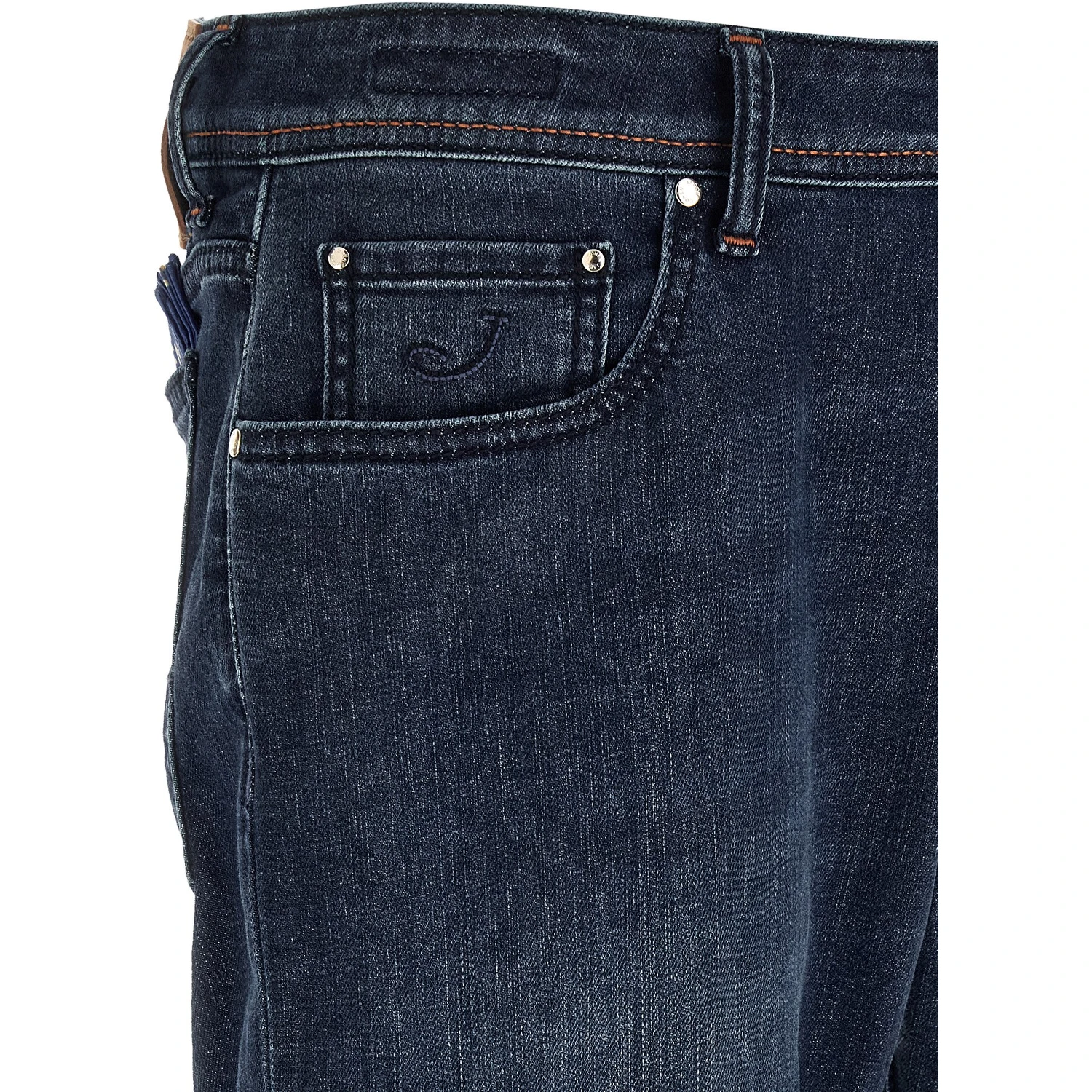 Blue Cotton Slim Fit Jeans