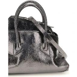 Gray Calf Leather Bos Taurus Handbag
