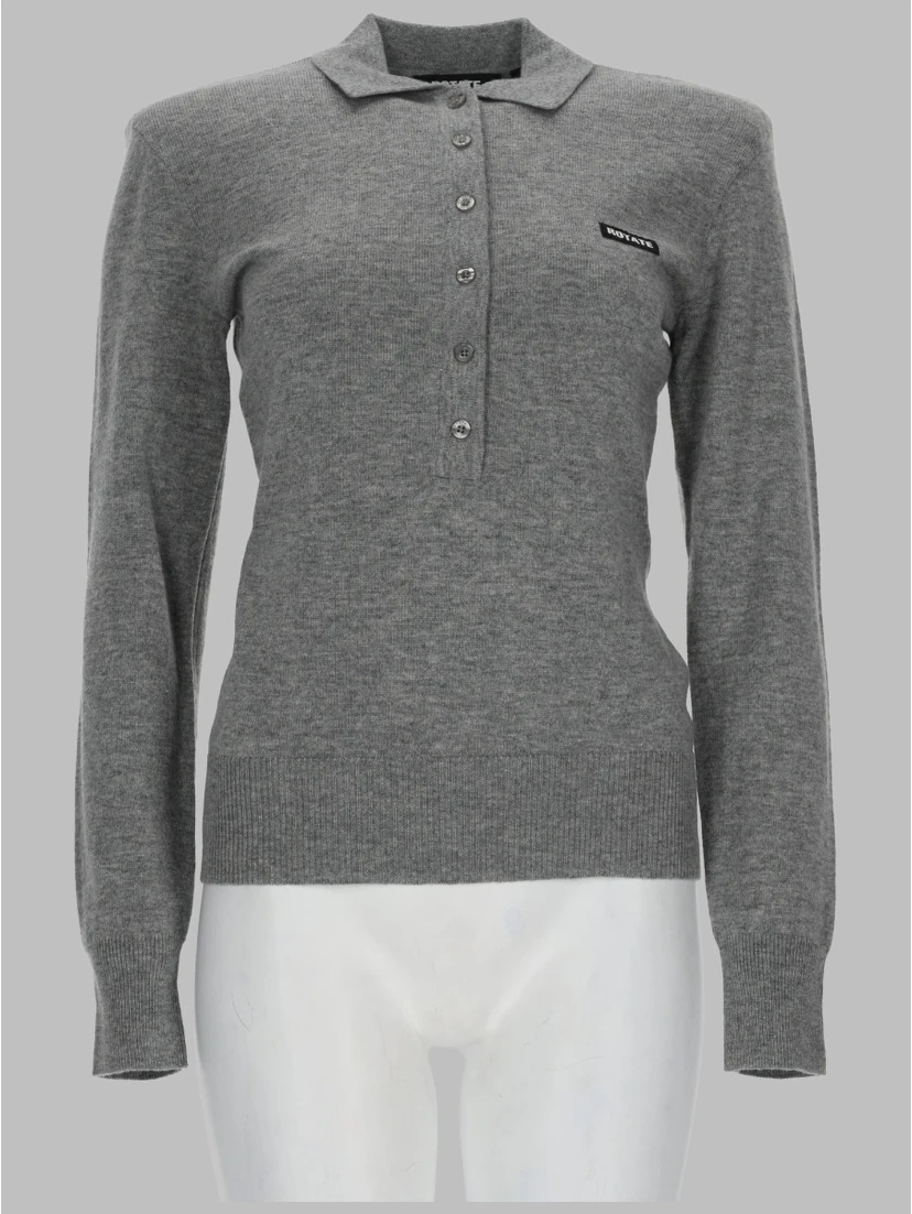 POLO IN LANA MERINO E CASHMERE