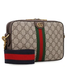 Beige Cotton Shoulder Bag