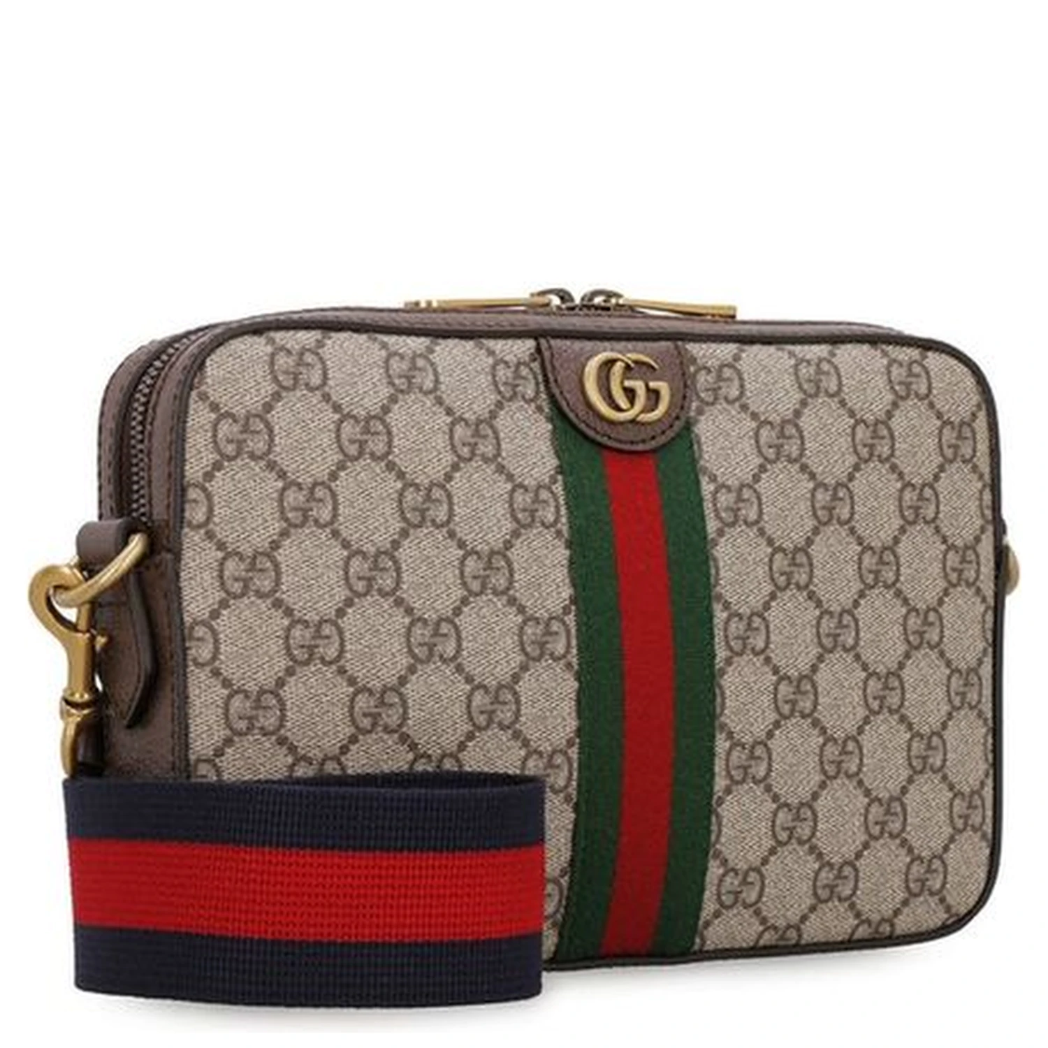 Beige Cotton Shoulder Bag