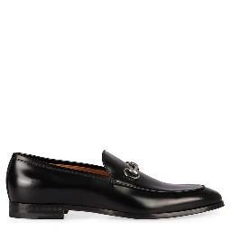 Black Calfskin Slip-On Loafers