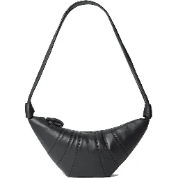 Black Lamb Leather Shoulder Bag