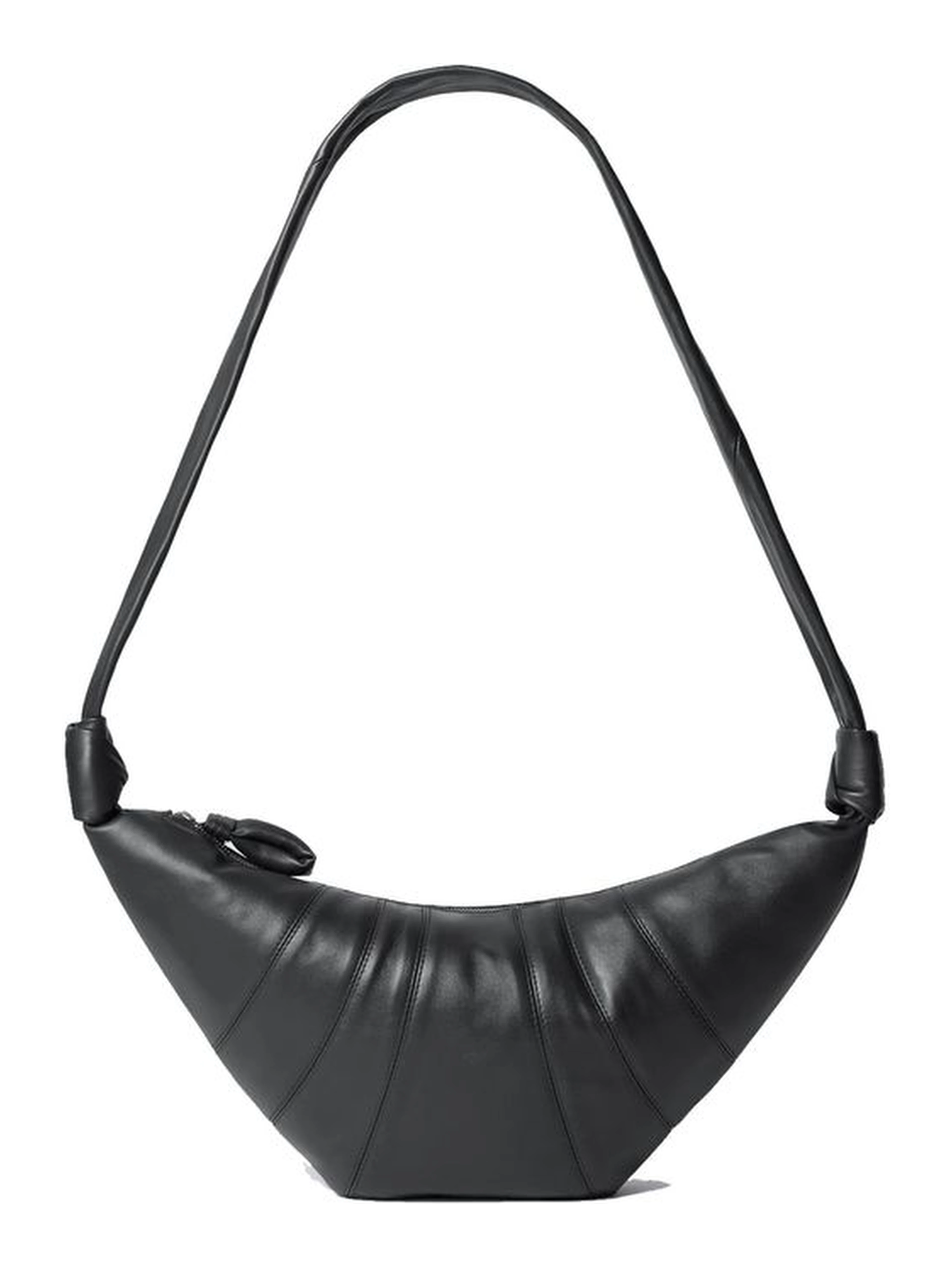 Black Lamb Leather Shoulder Bag