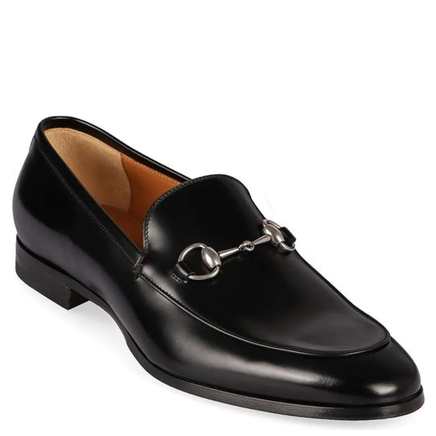 Black Calfskin Slip-On Loafers