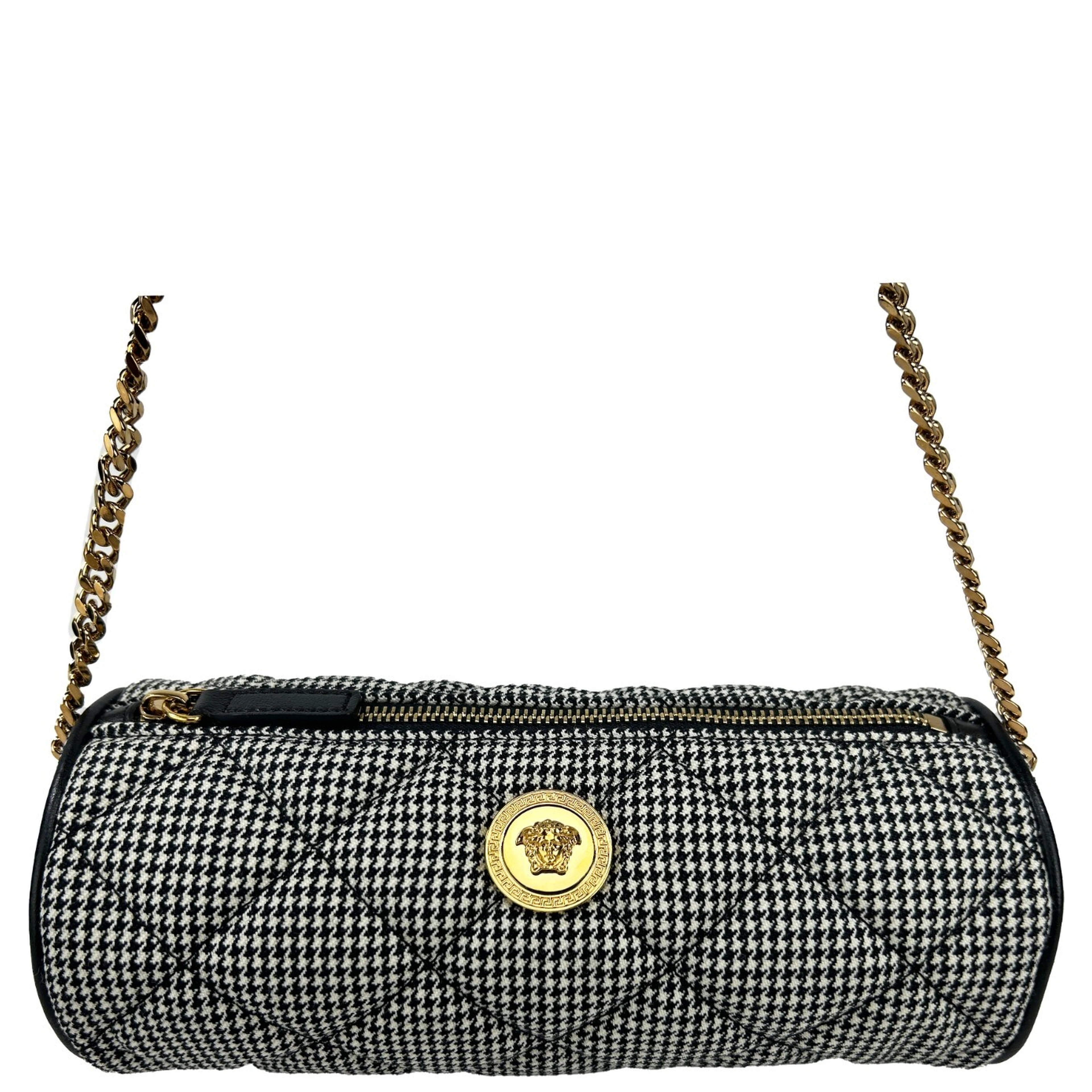 Versace Medusa Quilted Evening Sling Crossbody Bag