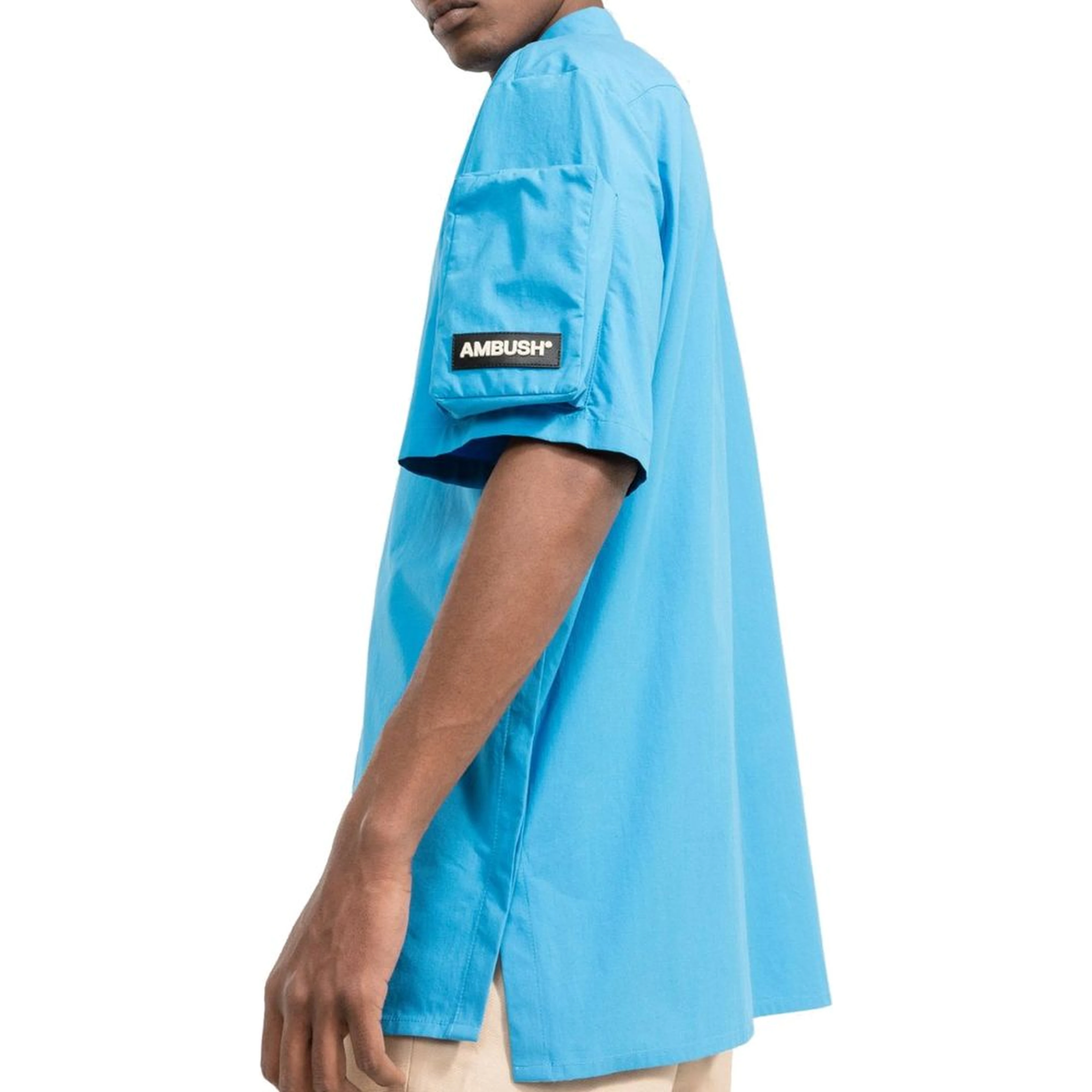 Blue Cotton Shortsleeve Shirt