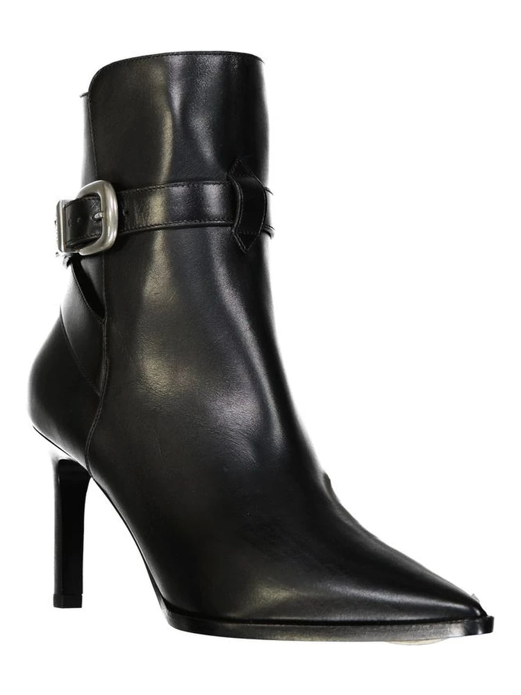 Black Calfskin High Heel Boots alternative