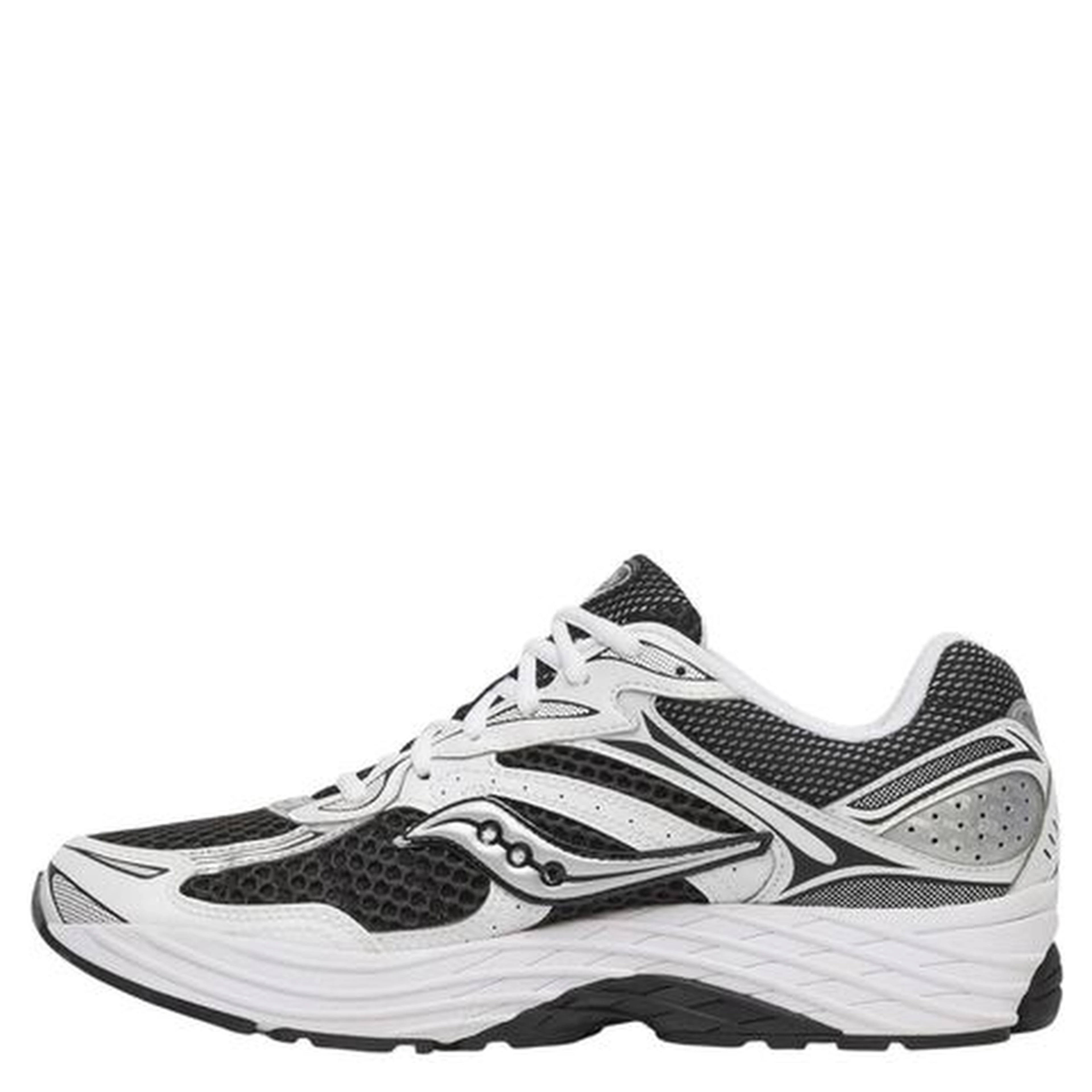 Black And White Synthetic Athletic Sneakers