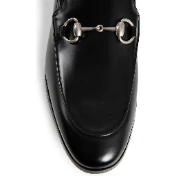 Black Calfskin Slip-On Loafers