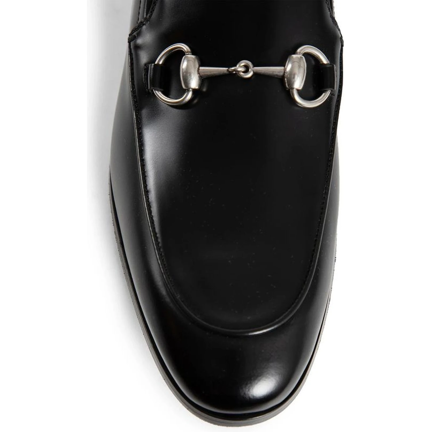 Black Calfskin Slip-On Loafers
