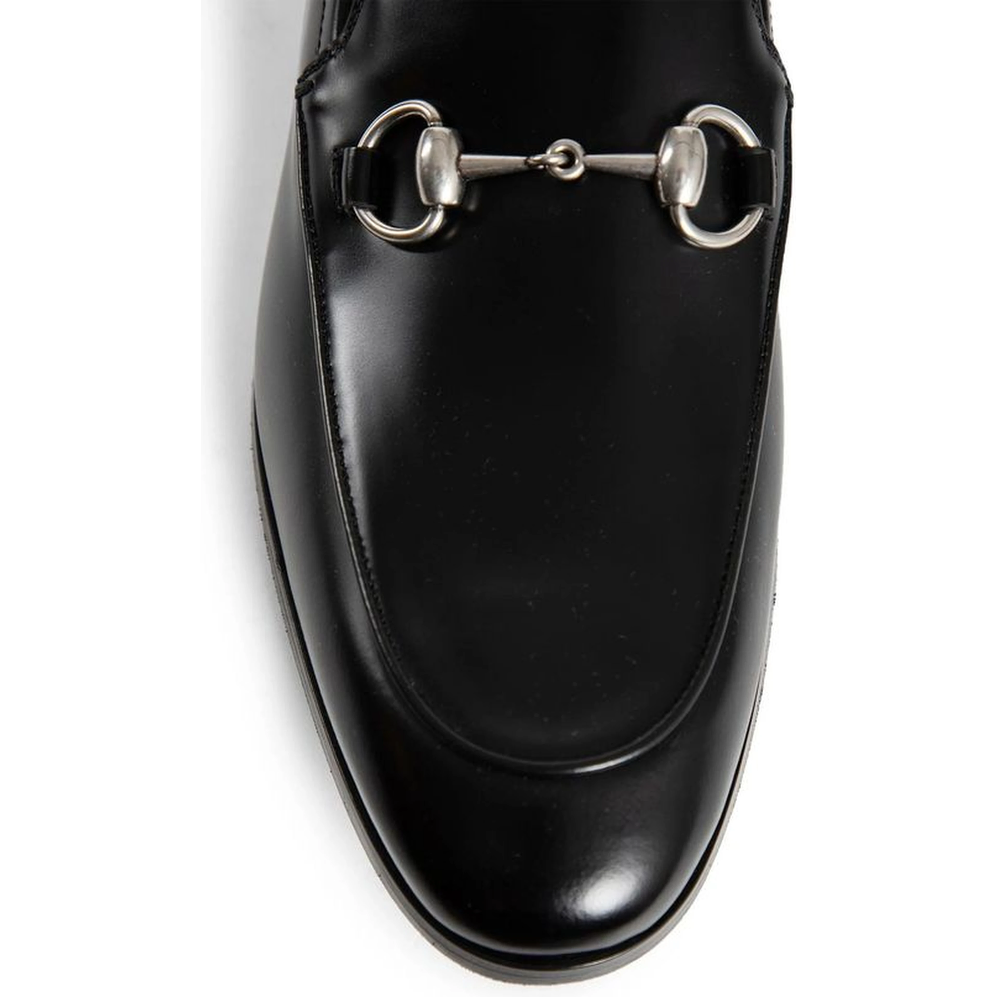 Black Calfskin Slip-On Loafers