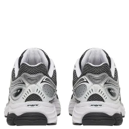 Black And White Synthetic Athletic Sneakers