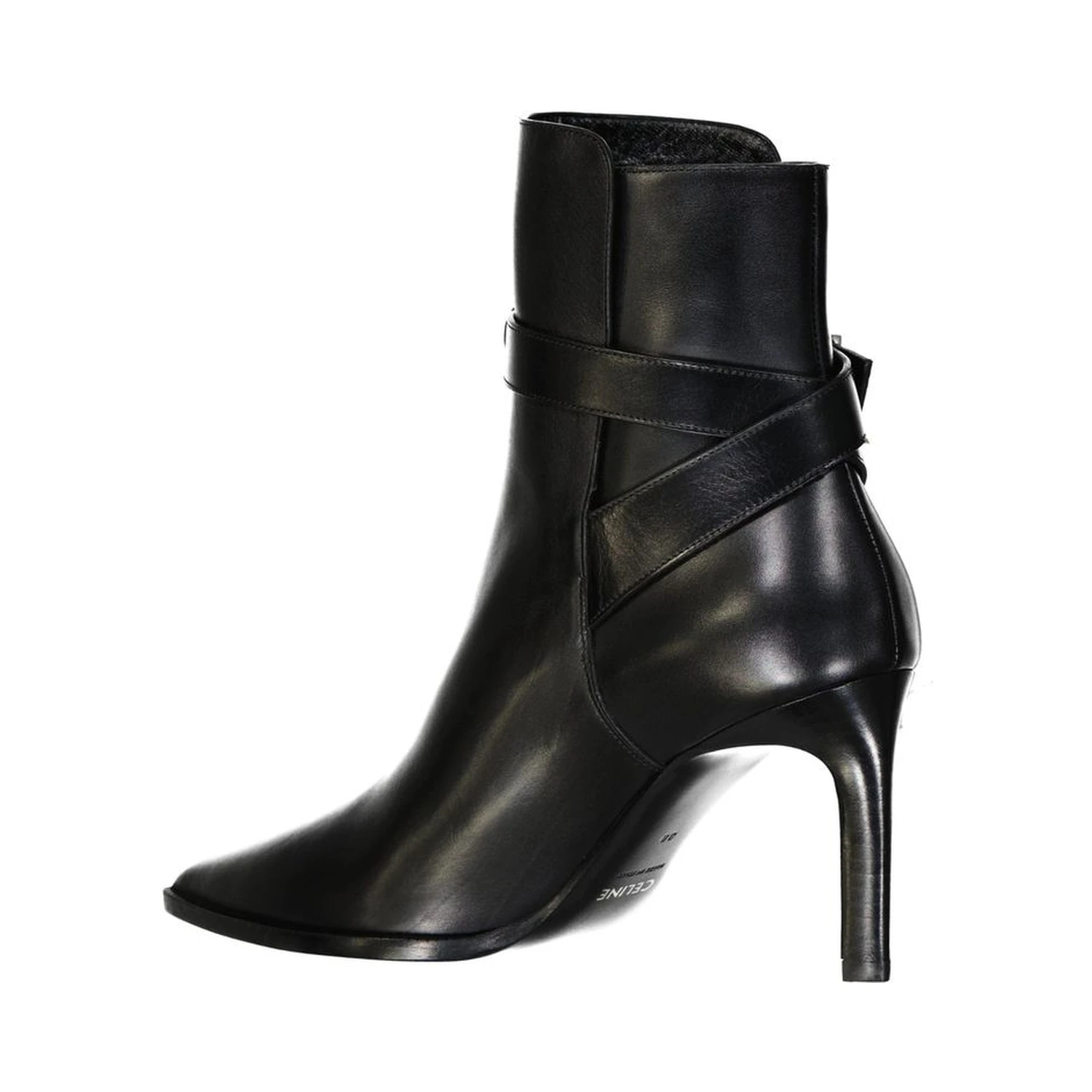Black Calfskin High Heel Boots