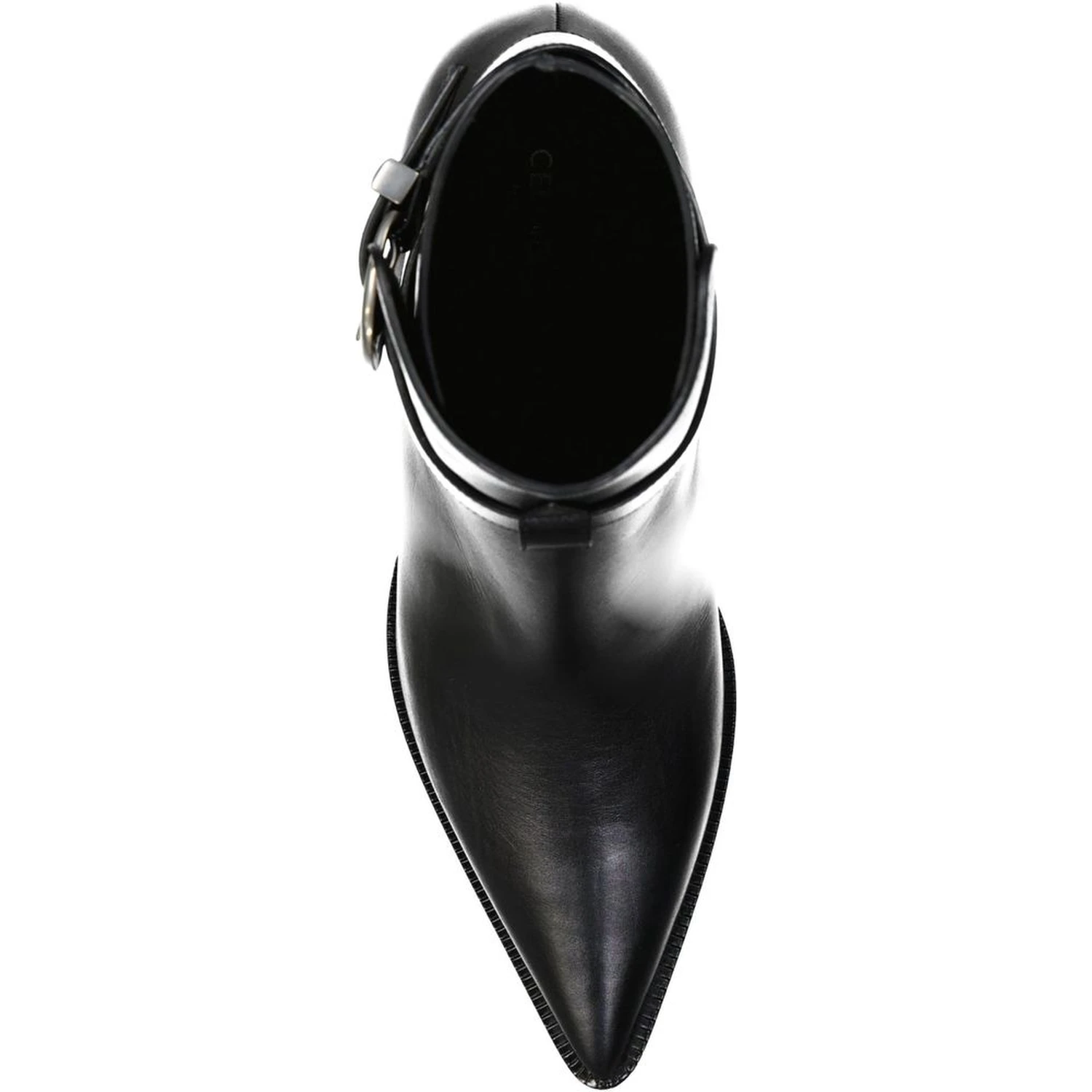 Black Calfskin High Heel Boots