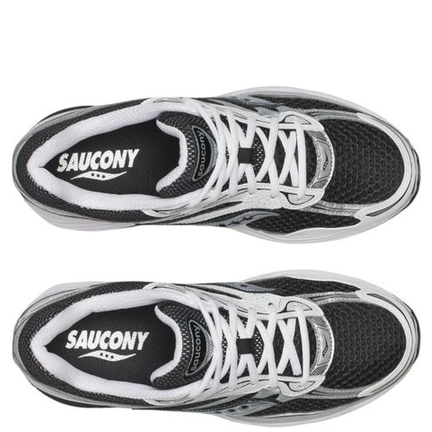 Black And White Synthetic Athletic Sneakers