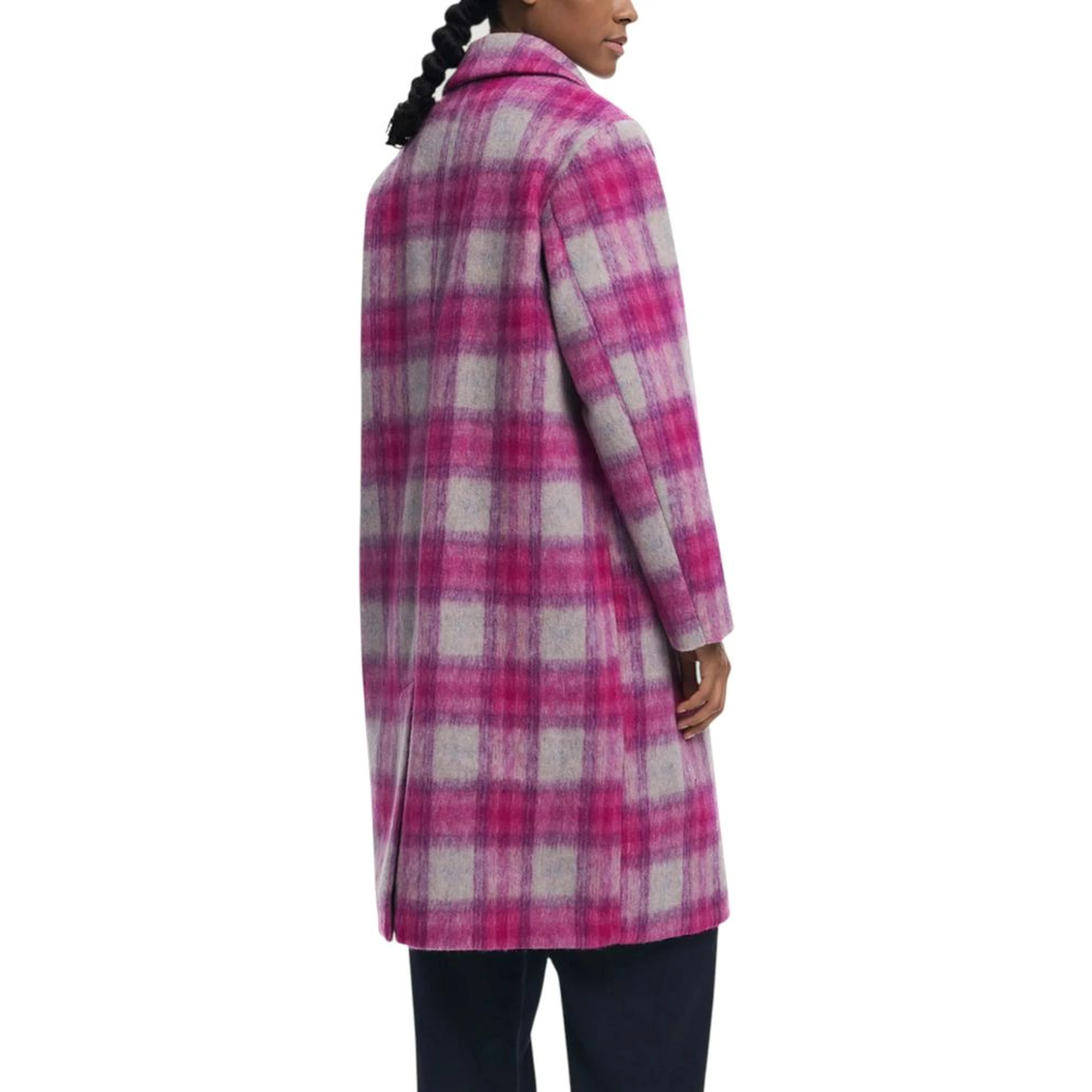 Multicolor Polyester Coat