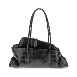 Black Calf Leather Bos Taurus Shoulder Bag