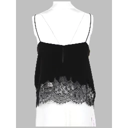 TOP CON PIZZO E CRISTALLI