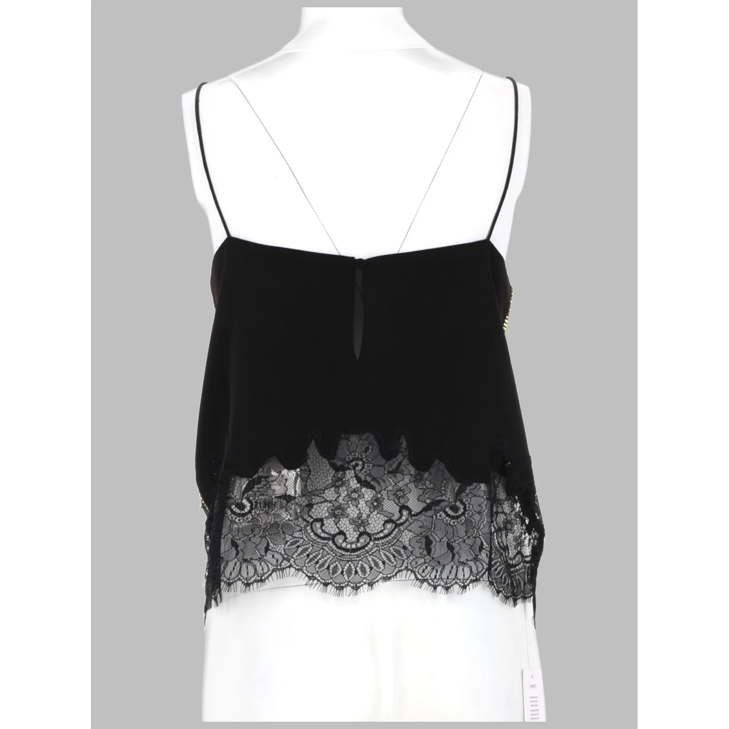 TOP CON PIZZO E CRISTALLI