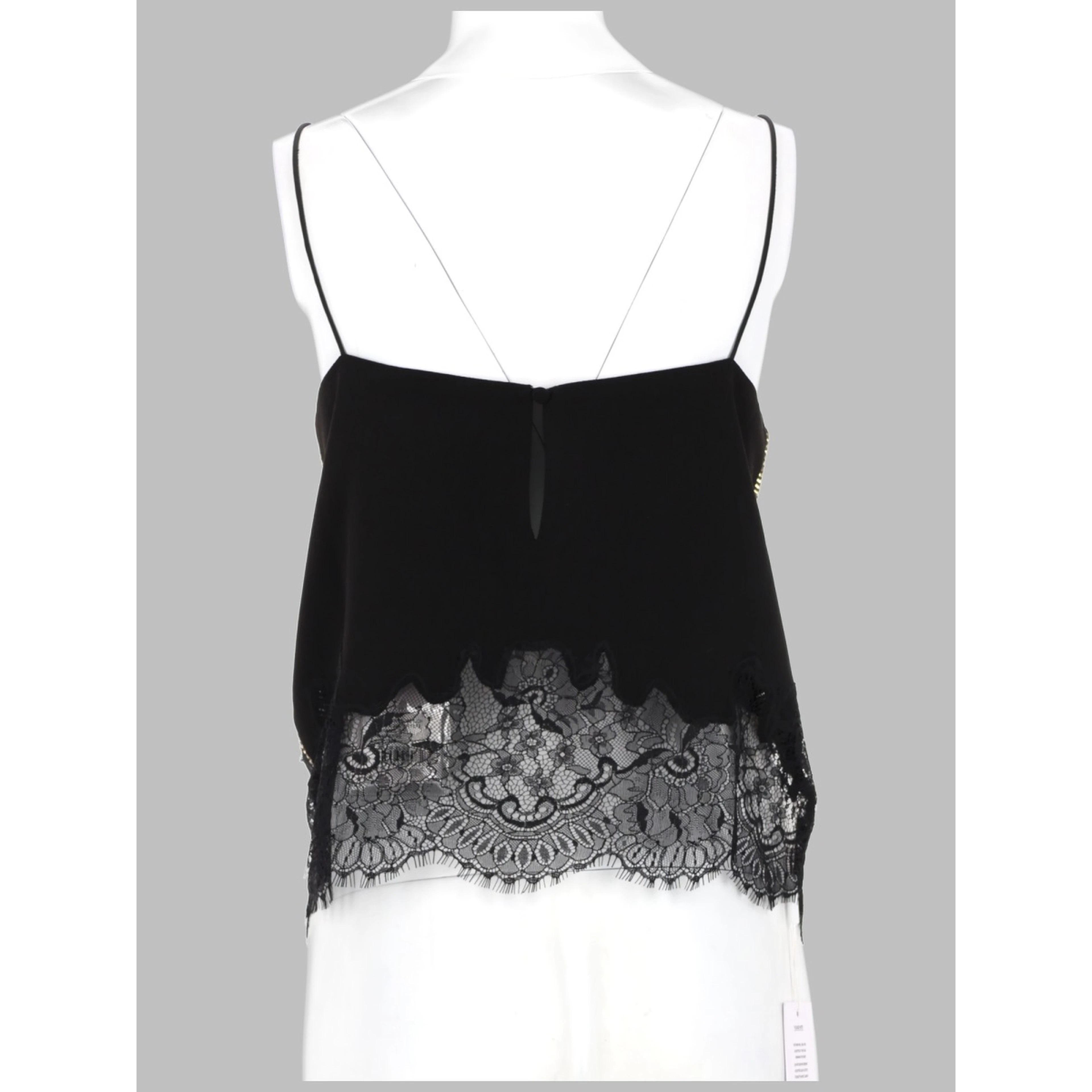 TOP CON PIZZO E CRISTALLI