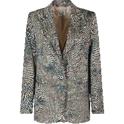 LE BAMBOU SECRET PRINT CHEVRON BLAZER
