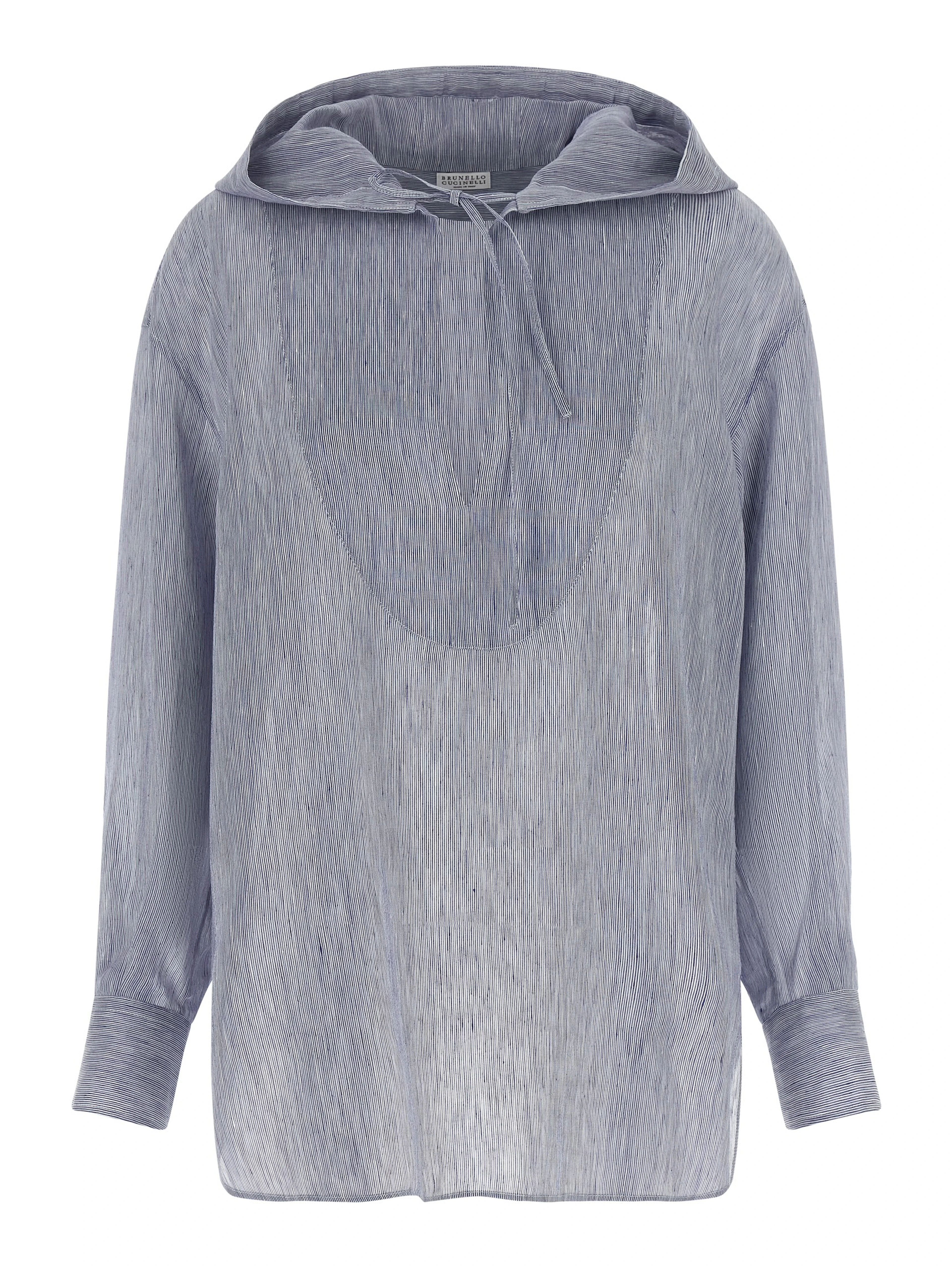 Blue Linen Blouse