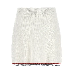 White Cotton Long Skirt